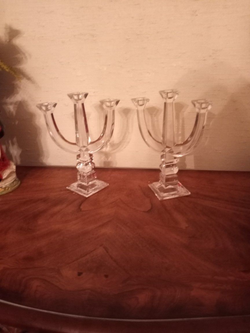 Set Of 2 , 3 Candelabras.