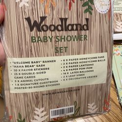 Woodland Baby Shower Sets (x2)
