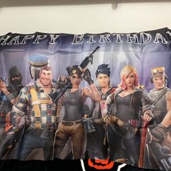 New Fortnite Backdrop For The Birthday Party 
