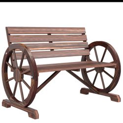 WAGON WHEEL BENCH