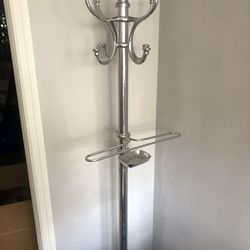 8-hook, Silver Coat Rack