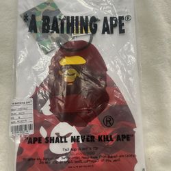 White And Red Bape Tee Size M