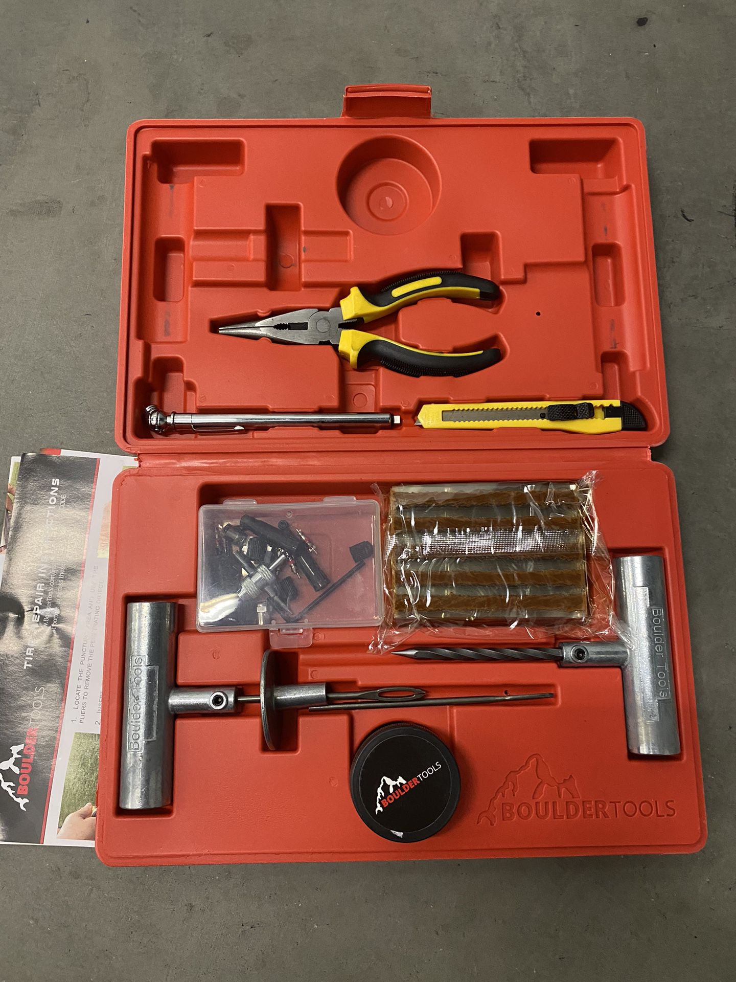Boulder Tools Heavy Duty Tire Repair Kit 