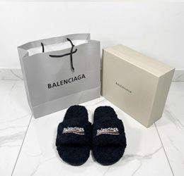 Balenciaga Black Slides