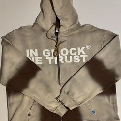 Tan/Brown In Glock We Trust Hoodie (M,XL)
