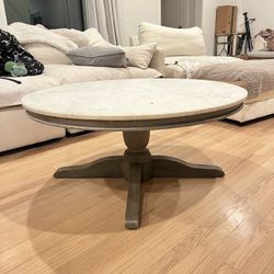 Pottery Barn Coffee Table w/ Marble Top
