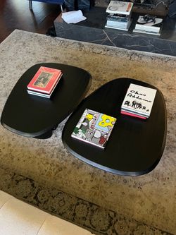 Modern Modular Coffee Table Set | Designer Black Nesting Tables