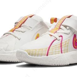 Nike Size 10c kids Air Zoom Gt Cut 3 Ps Summit White Arctic Orange FD7034-102