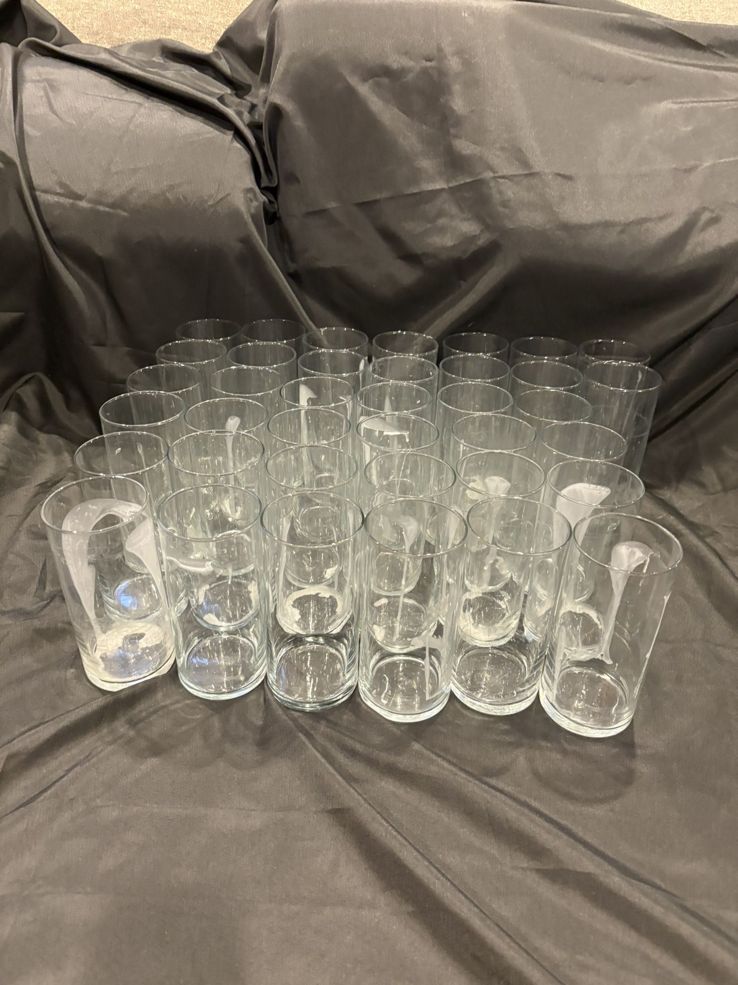 38 Glass Cylinder Vases Clear Flower Vase Floating Candle Holders Centerpiece Vases for Table