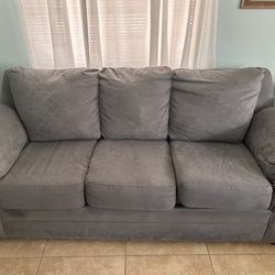 Gray Microfiber Sofa