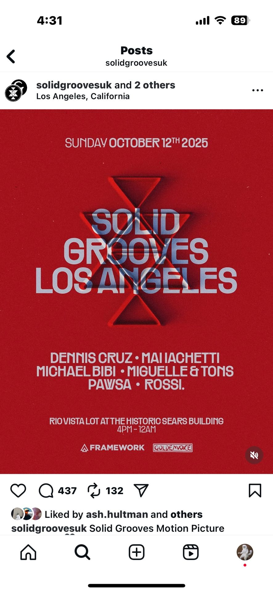 2 Tickets - Solid Grooves Los Angeles (Sold Out Show)