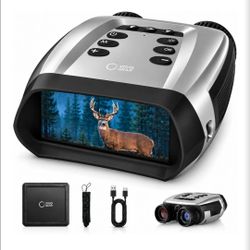 4K Night Vision Binoculars for Adults - Night Thunder X3
Night Vision Goggles with AI Color Boost Mode, 40MP Photos, 3'' HD Screen, 5000mAh Battery fo