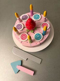 Melissa and Doug, happy birthday cake