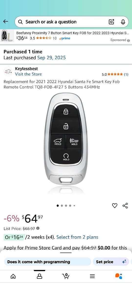 NEW Key fob Hyundai Genesis