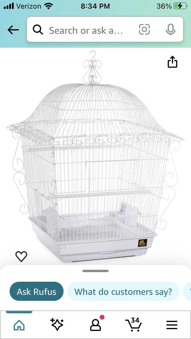 Beautiful Bird Cage And Stand