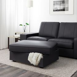 KIVIK Ottoman with Hidden Storage