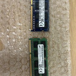 2x 8GB sticks of DDR3L laptop memory