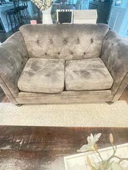 Grey Loveseat Sofa