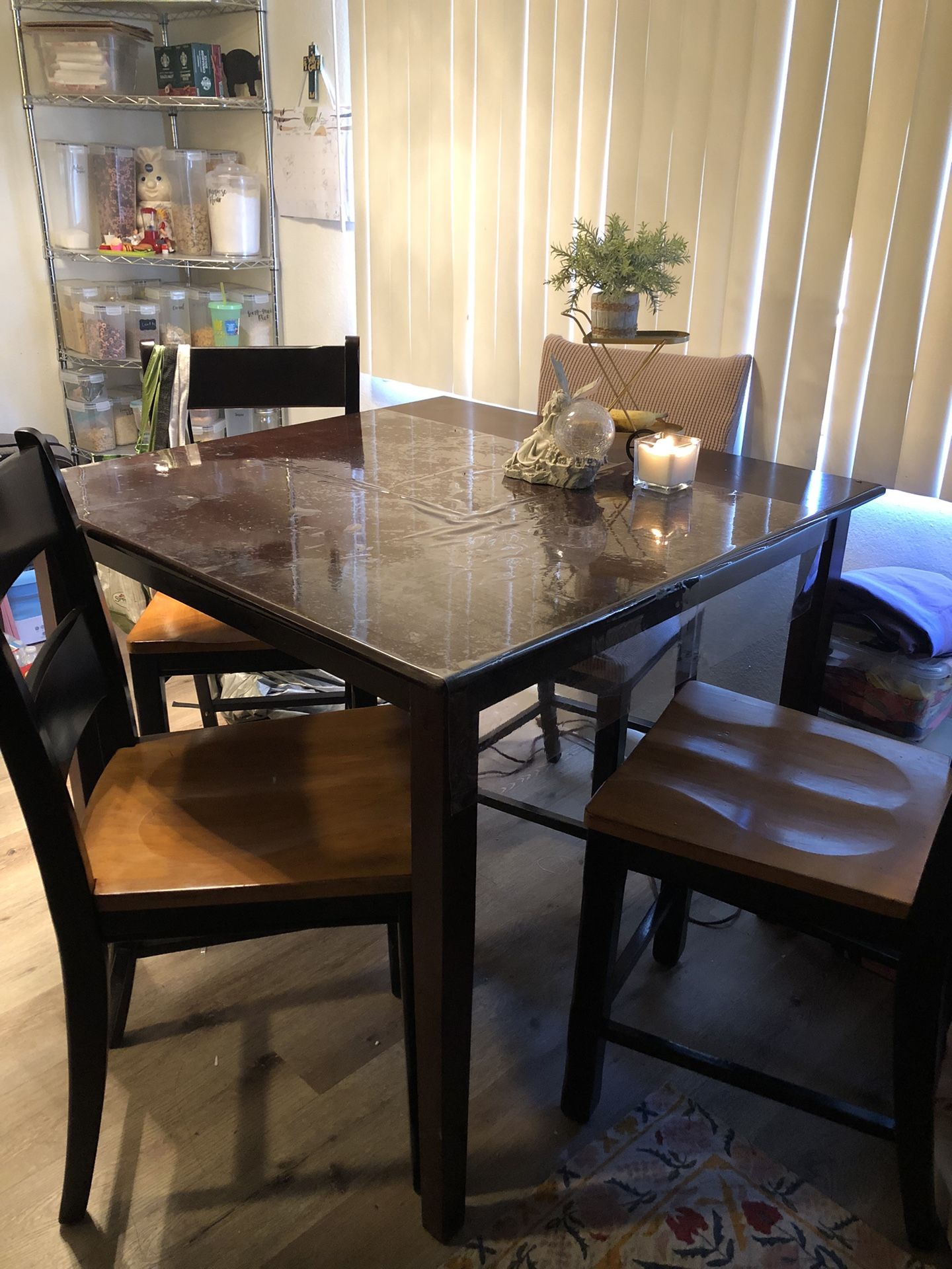 Tall Kitchen Table With 4 Chairs 