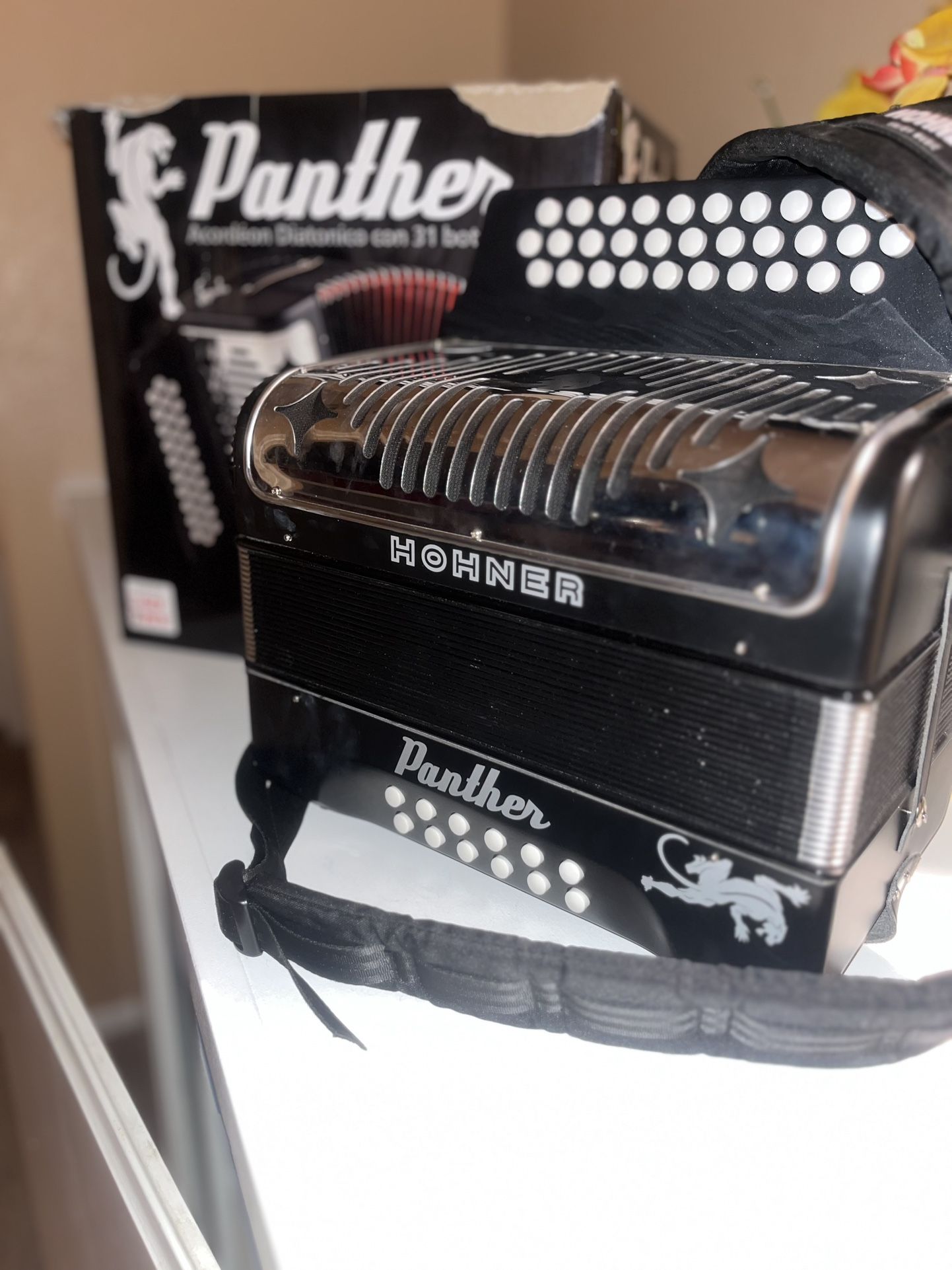 Hohner Black FBbEb Accordion