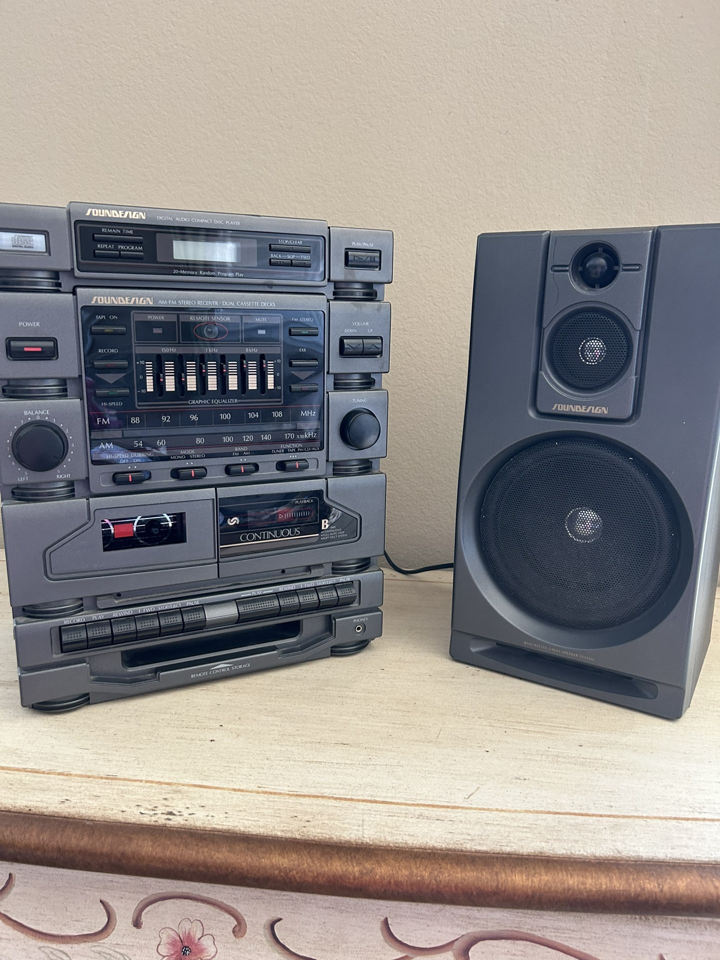 Stereo Receiver And Speaker System