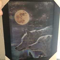 3D Wolf Picture frame
