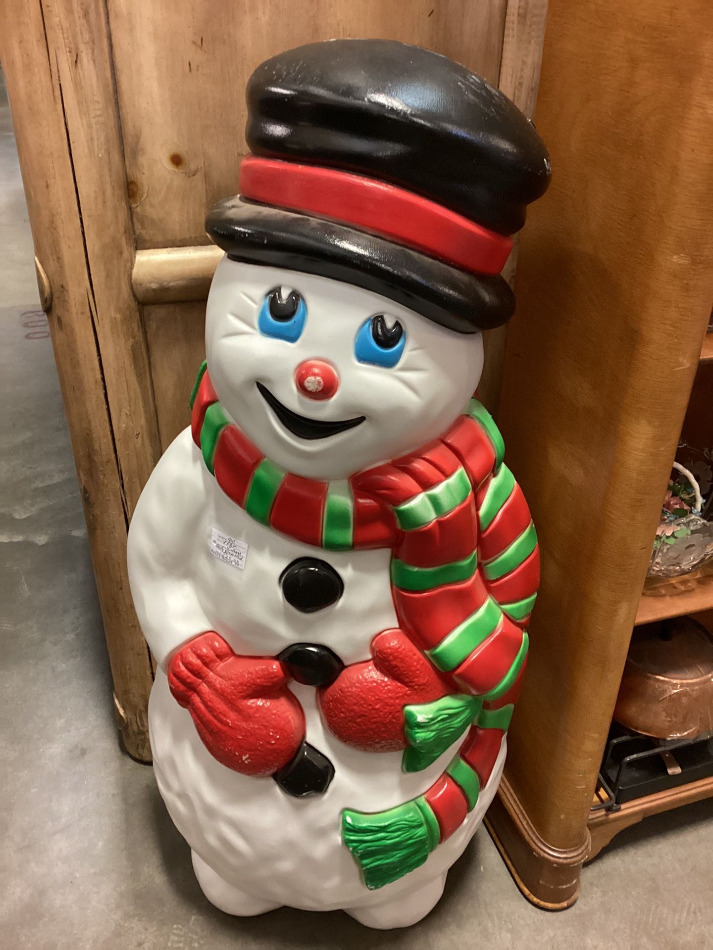 Vintage Frosty Snowman Blow Mold Grand Venture