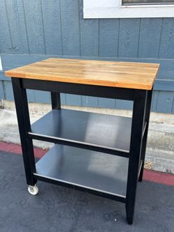 IKEA Coffee Cart Butcher Block