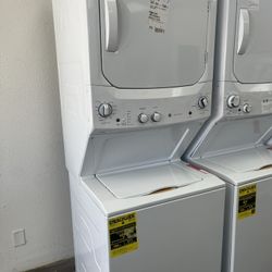 GE EnergyStar-Certified Single Stack 3.8 Cu Ft Cpcty Washer & 5.9 Cu Ft Cpcty Electric Dryer Unit @$550 Off MSRP!