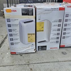 OPEN BOX NEW AC PORTABLE TOSHIBA 6000 BTU INCLUDING HOSE, REMOTE CONTROL, WINDOW KIT,120V WORKING GREAT IF SOMEBODY INTERESTED PLEASE TEXT ME ANY TIME