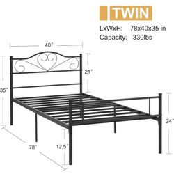 Twin Frame N Bed