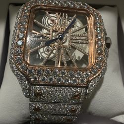 Moissanite  Bussdown Watch