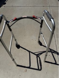 McKesson 146-10210-4 Folding Walker, Adjustable Height