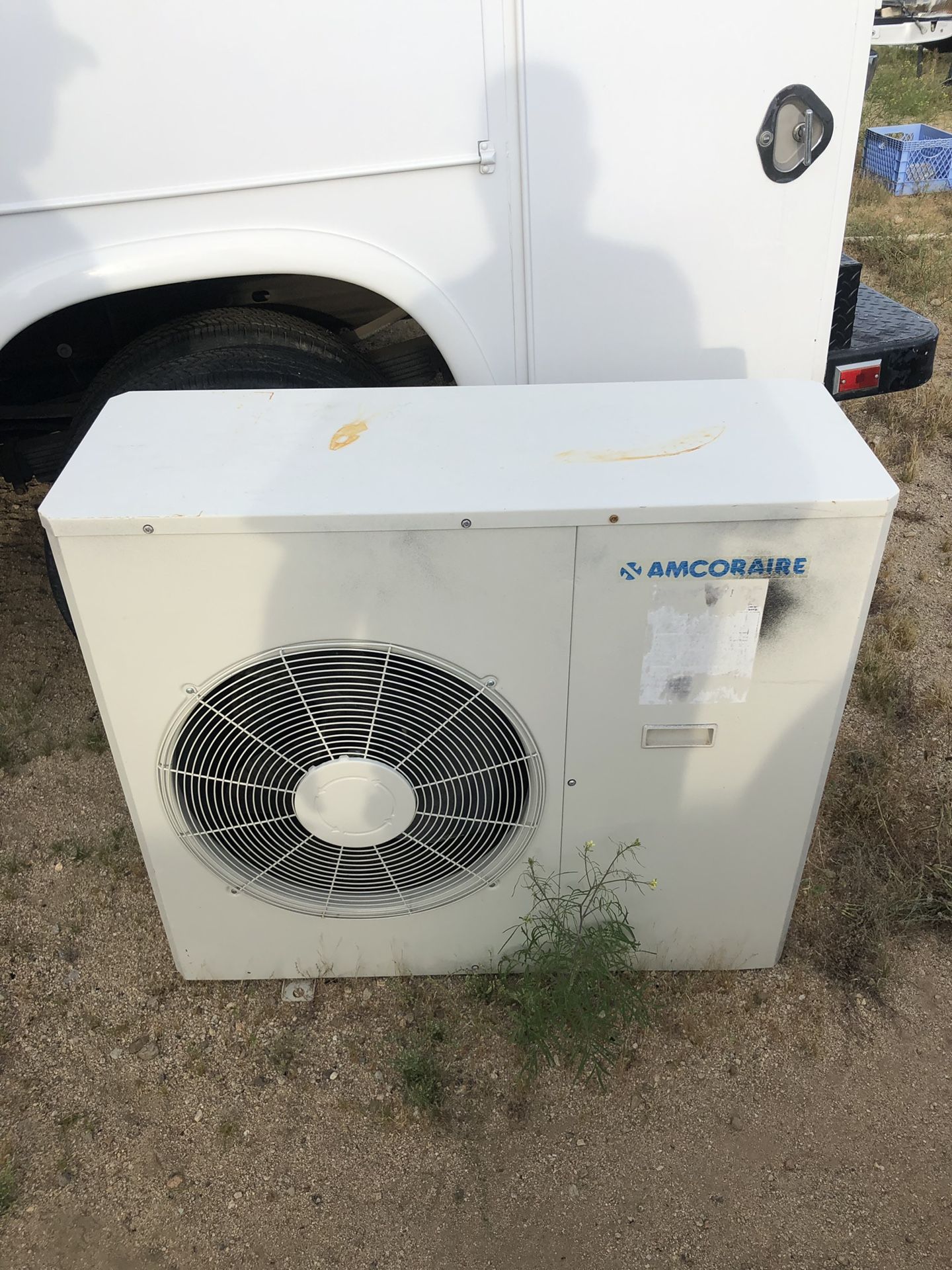 AC condenser unit.