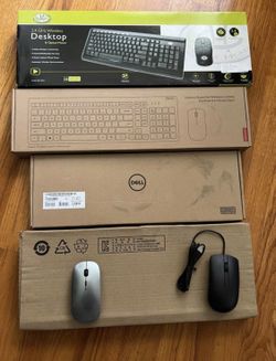 Dell Lenovo Keyboard Mouse Wire Wireless Bluetooth for iPad MacBook iMac Laptop Desktop or Mac Mini - PLEASE READ DETAILS  - Used Wired Keyboard or Mo