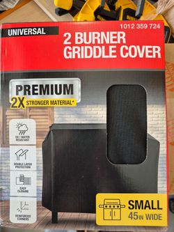 Universal 2 Burner Black Griddle Cover. New Boxed.
