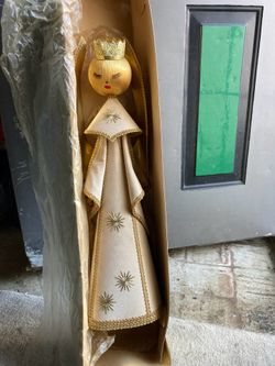 Angel Christmas tree topper from the 1950’s