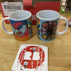 Red Bubble coffee mugs