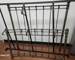 Vintage, antique-style Victorian queen bed frame metal frame. I don't have the screws