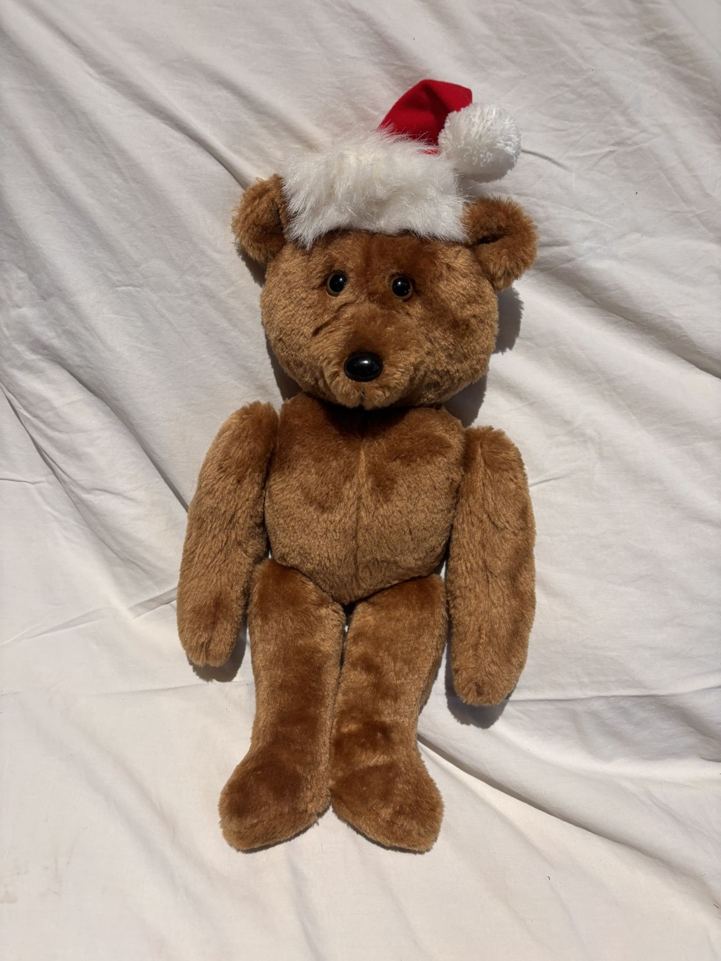 Christmas Hallmark Bear with Santa Hat Beau Bear 1984