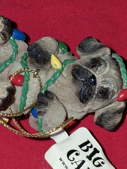 Vintage Handcrafted Pug Ornament