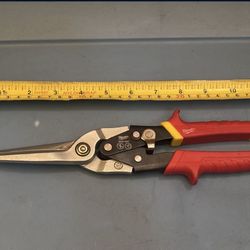 Milwaukee Tools 11.5 in. Long Straight-Cut Aviation Snips