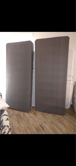With mattress cover Cali king bed and box springs