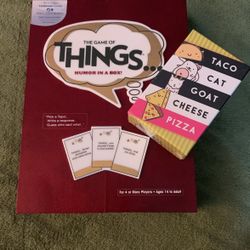 The Game Of THINGS Exclusive Red Wooden Edition + FREE Card Game