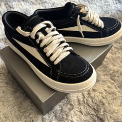 rick owen low top canvas never worn