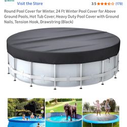 24 Ft Above Ground Pool Cover