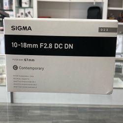 Sigma 10118mm F 2.8 DC DN