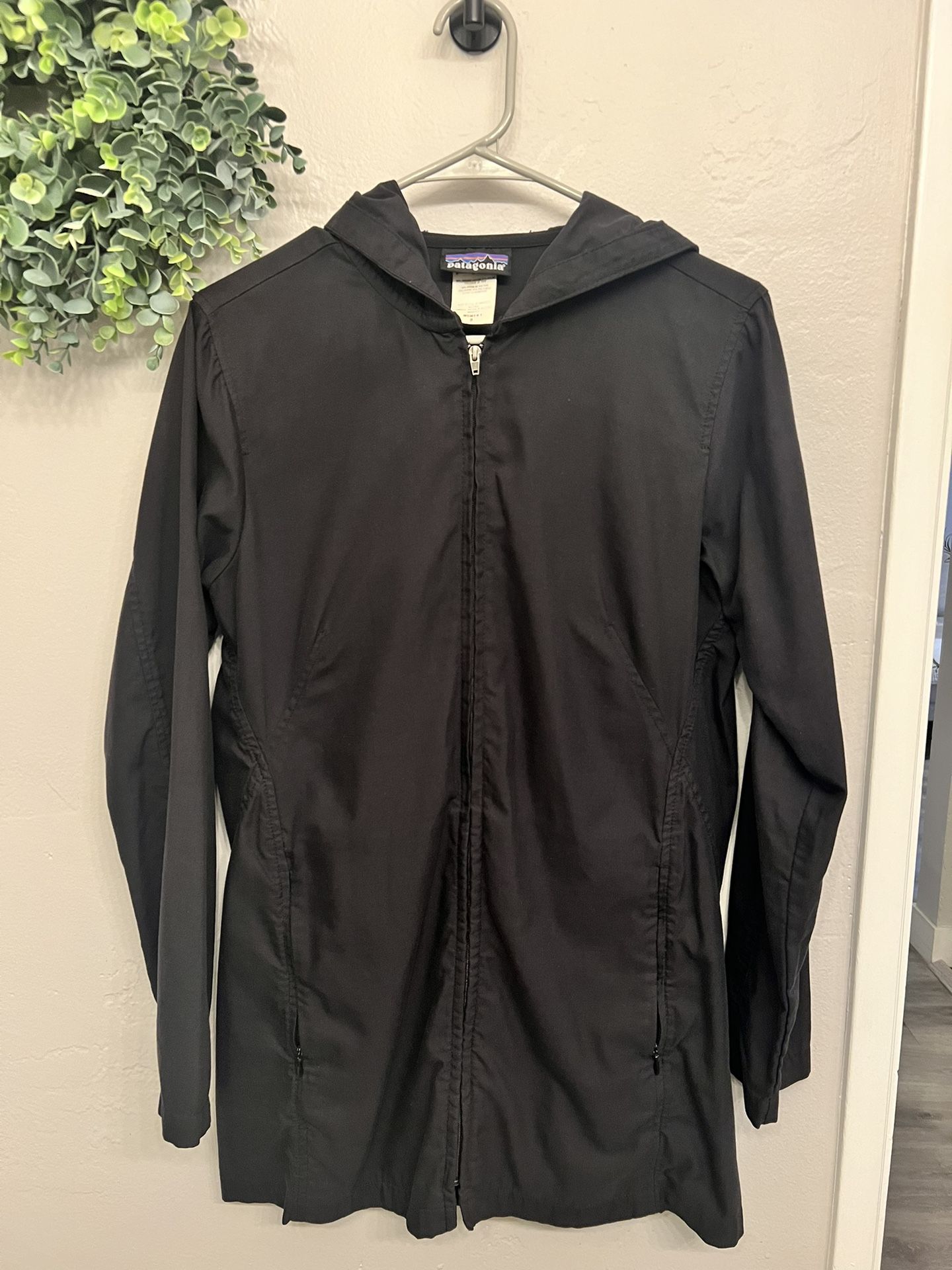 Patagonia Black/Dark Navy Cotton Canvas Blend Jacket Size 8