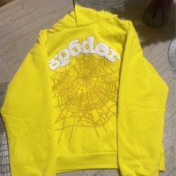 yellow sp5der hoodie