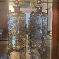 Mirrored Decorative Containers 